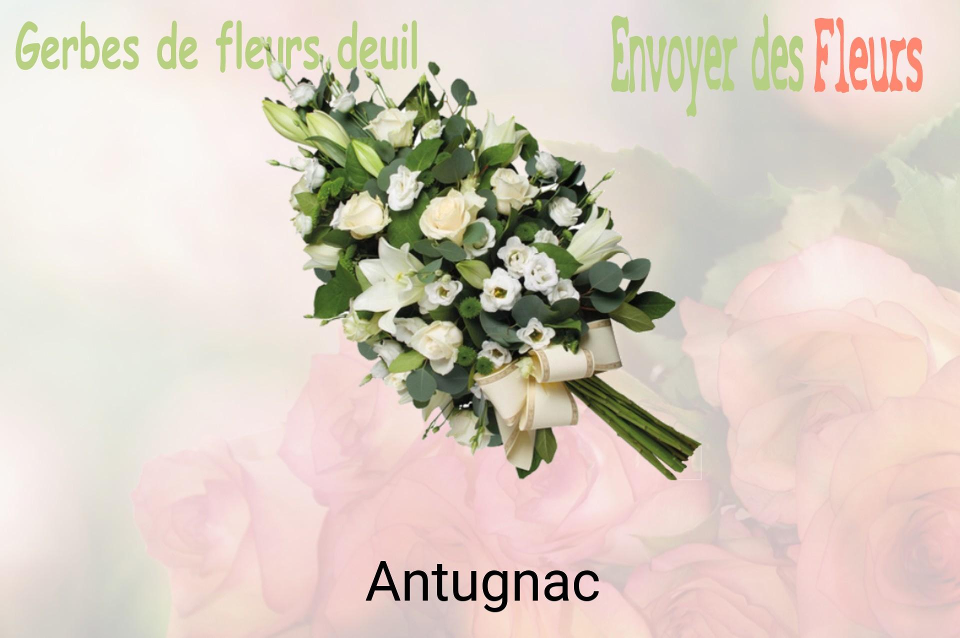Gerbe de fleurs de deuil livrée à Antugnac
